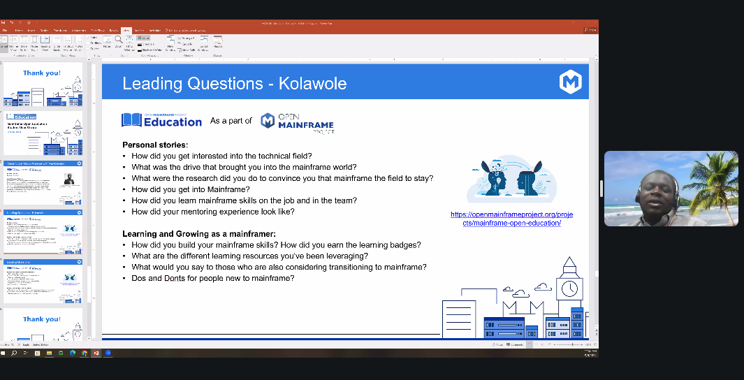 September MOE SUG Meeting: Meet Kolawole Adebayo - Open Mainframe Project